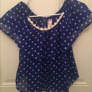 Justice girls layer shirt with attached tank